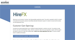 Desktop Screenshot of accenture.hirefx.com